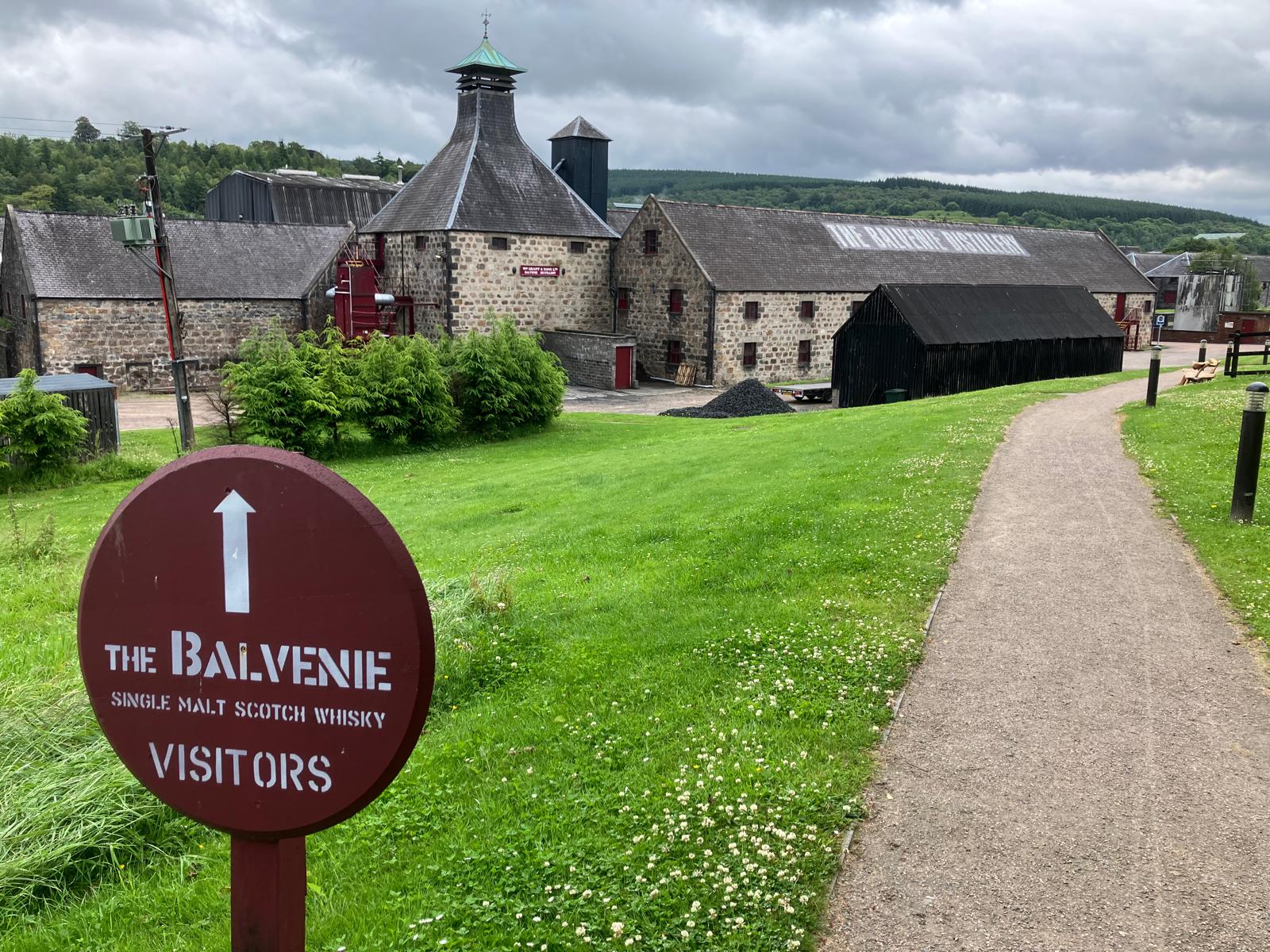 The Balvenie Distillery in Speyside, where David Stewart helped pioneer modern Scotch whisky cask finishing