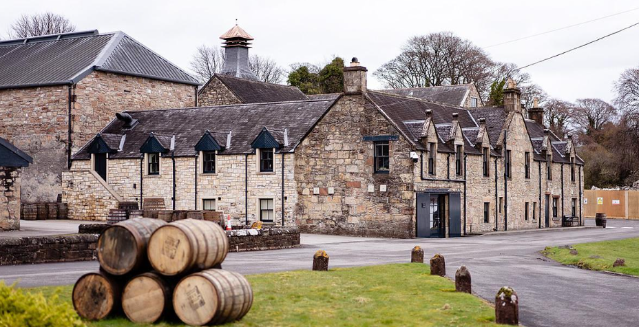 Dalmore Distillery in Scotland