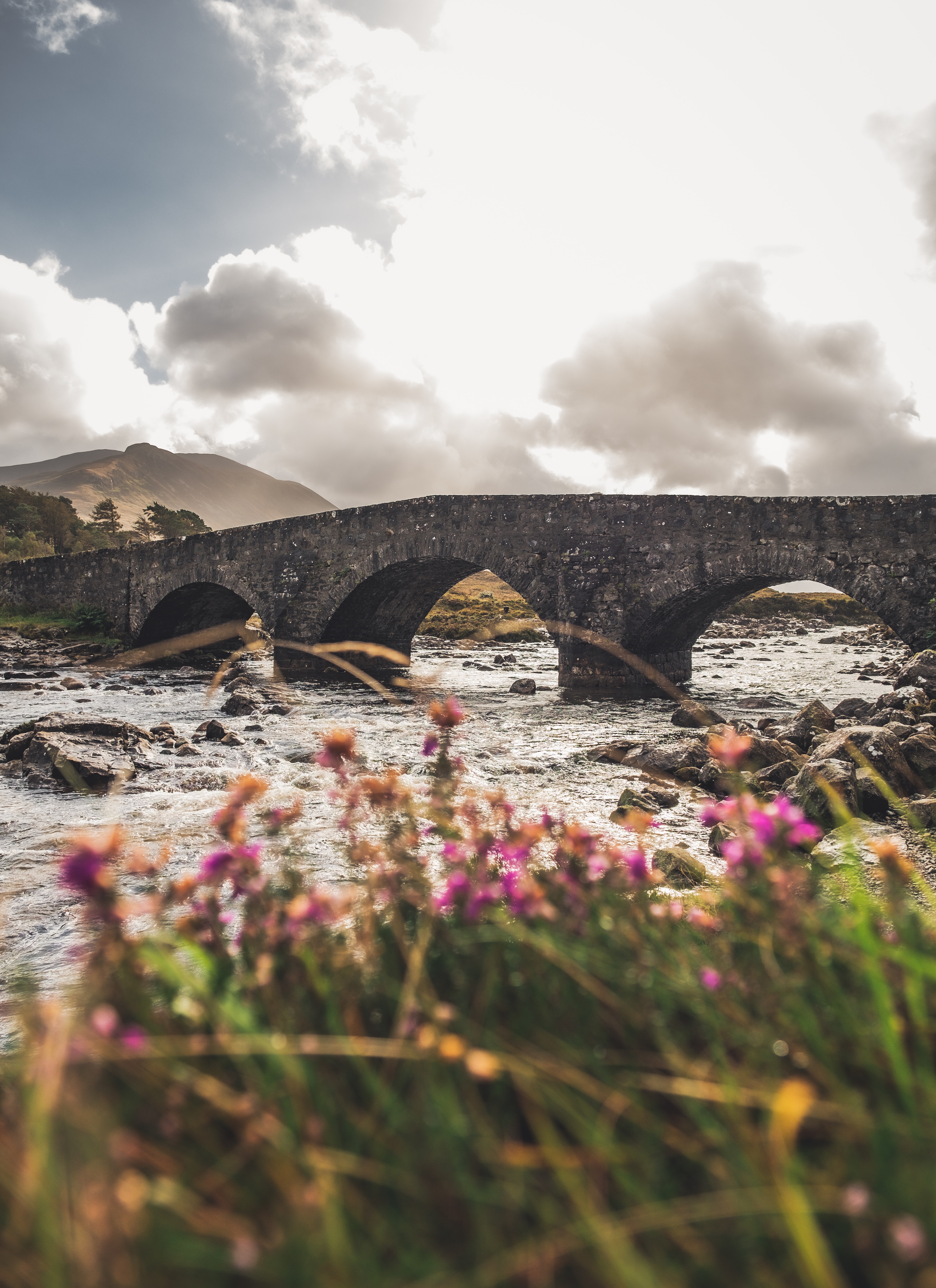 Scotland landscape at sunset