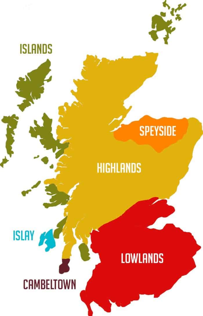 Recovered Cask-It map of Scotland’s whisky regions